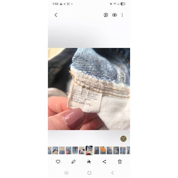 Vintage Levi's jeans 501's '74-85 date range Made in USA women's size 27 - Picture 3 of 16